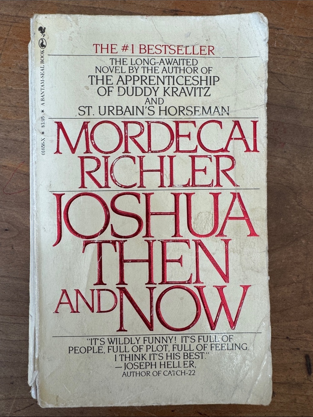 Mordecai Richler "Joshua Then and Now" vintage paperback Book